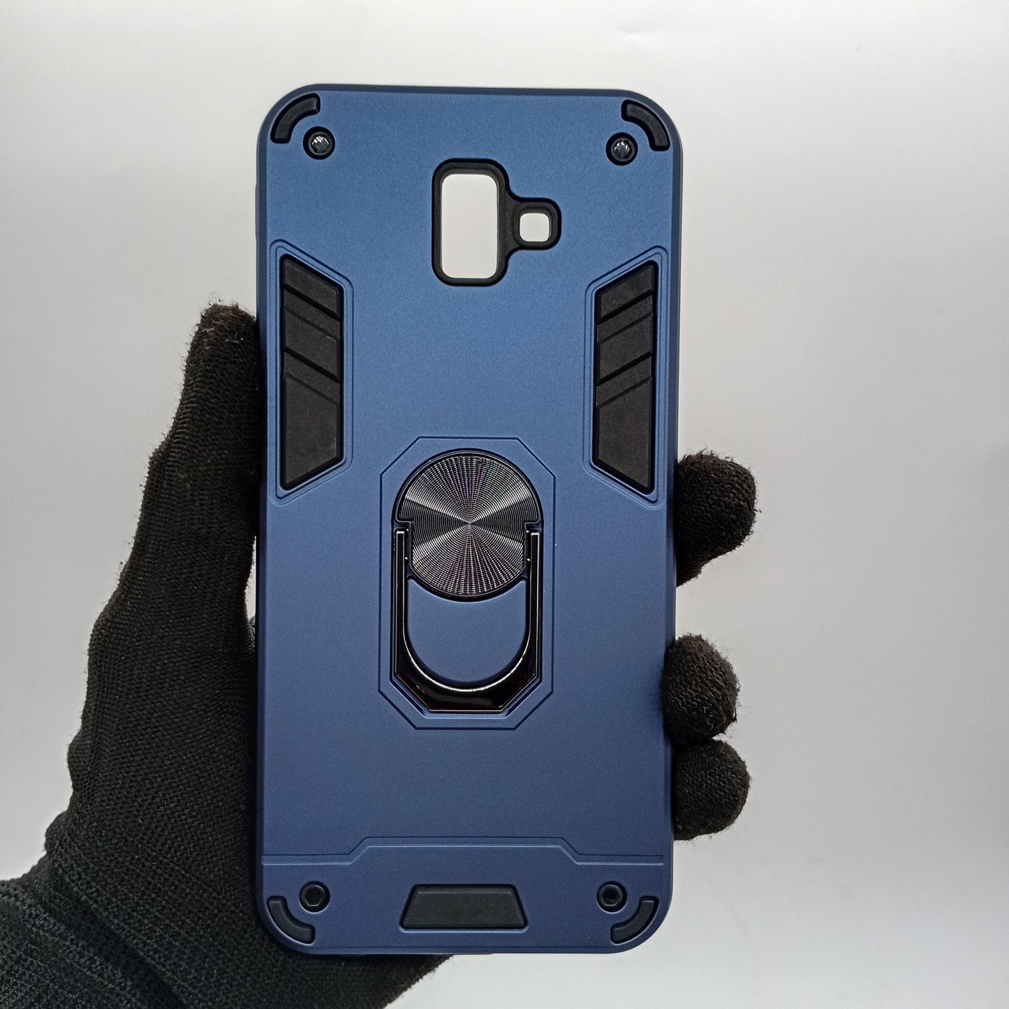 Samsung J6 Plus Hard PC Shockproof Slim Case with Ring Holder