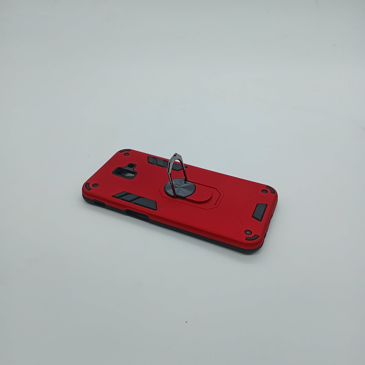 Samsung J6 Plus Hard PC Shockproof Slim Case with Ring Holder