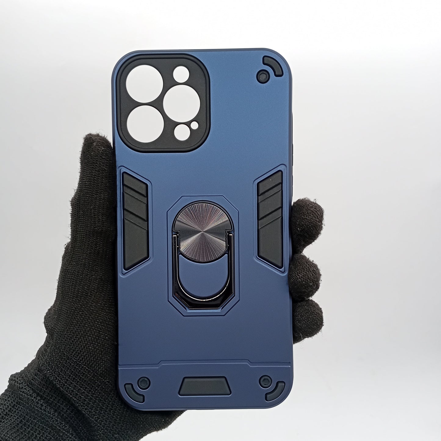 iPhone 13 Pro Max Shockproof Slim Case with Ring Holder