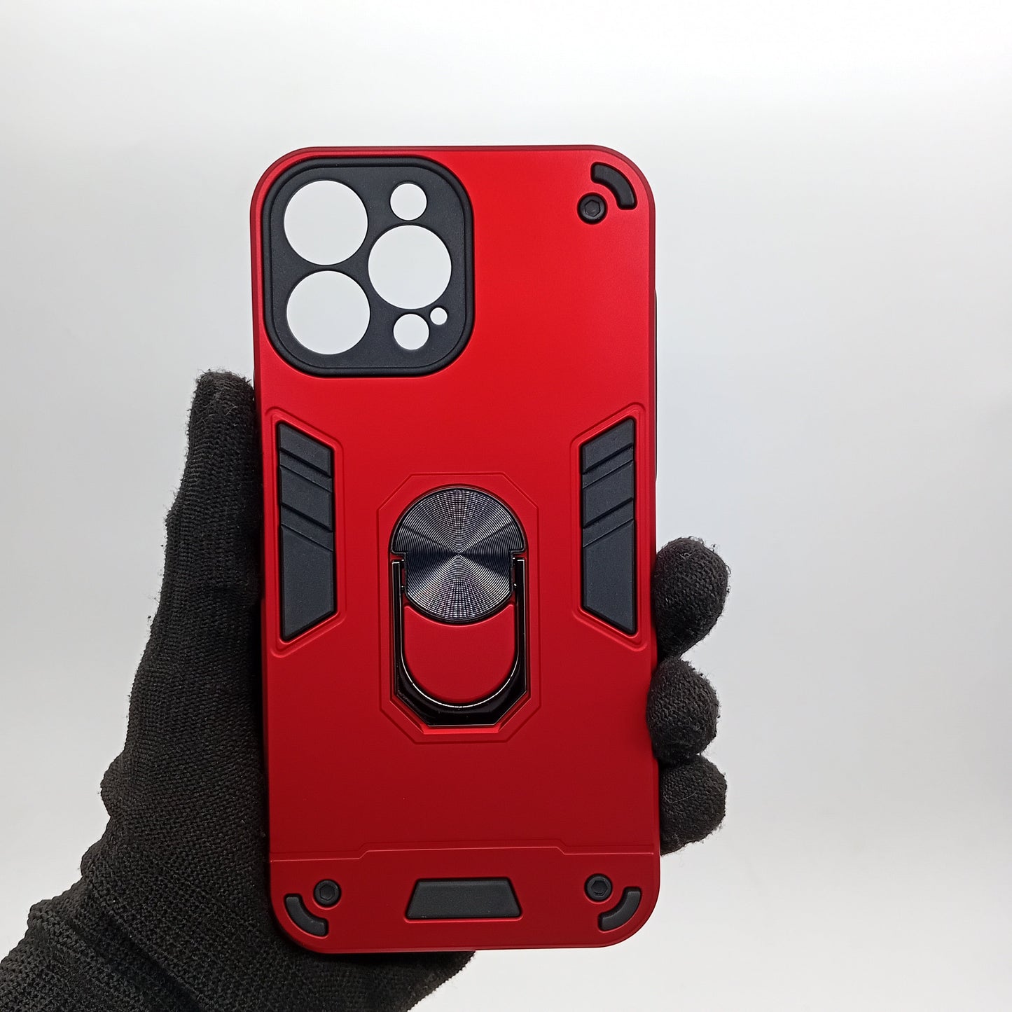 iPhone 13 Pro Max Shockproof Slim Case with Ring Holder