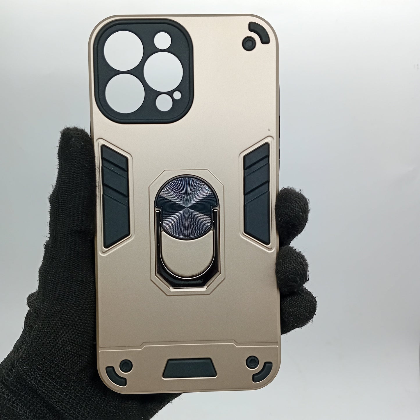 iPhone 13 Pro Max Shockproof Slim Case with Ring Holder