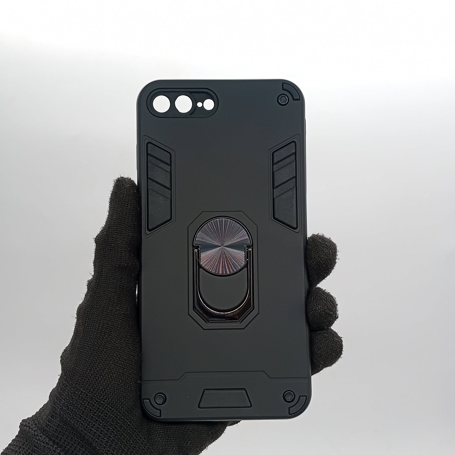 iPhone 7 Plus Hard Case with Ring Holder - Shockproof Slim Cover
