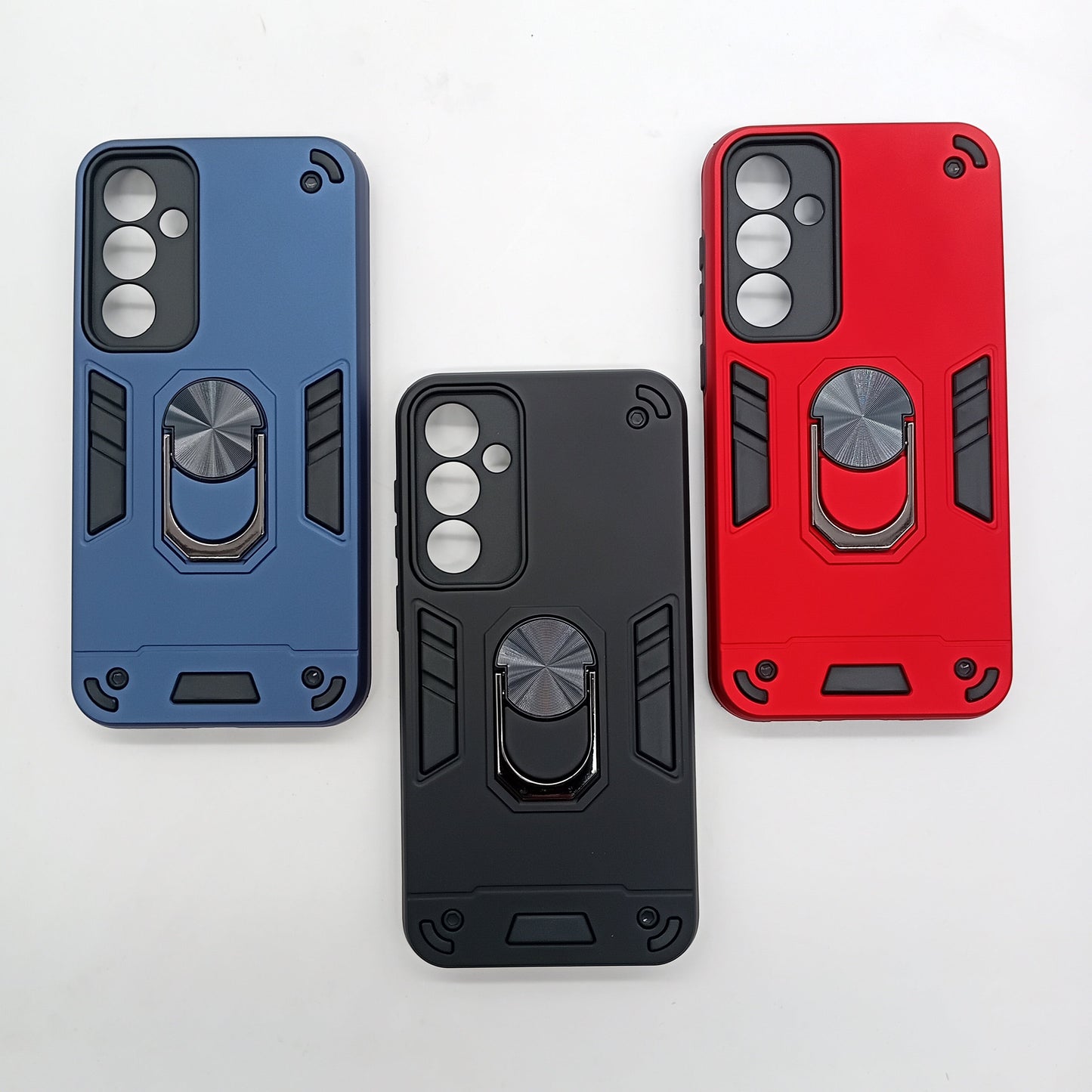 Samsung S23 FE Hard PC Case: Shockproof Slim Cover with Ring Holder