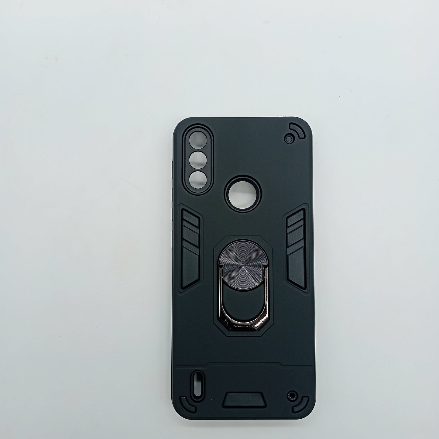 Motorola E7 Hard PC Slim Shockproof Case with Ring Holder