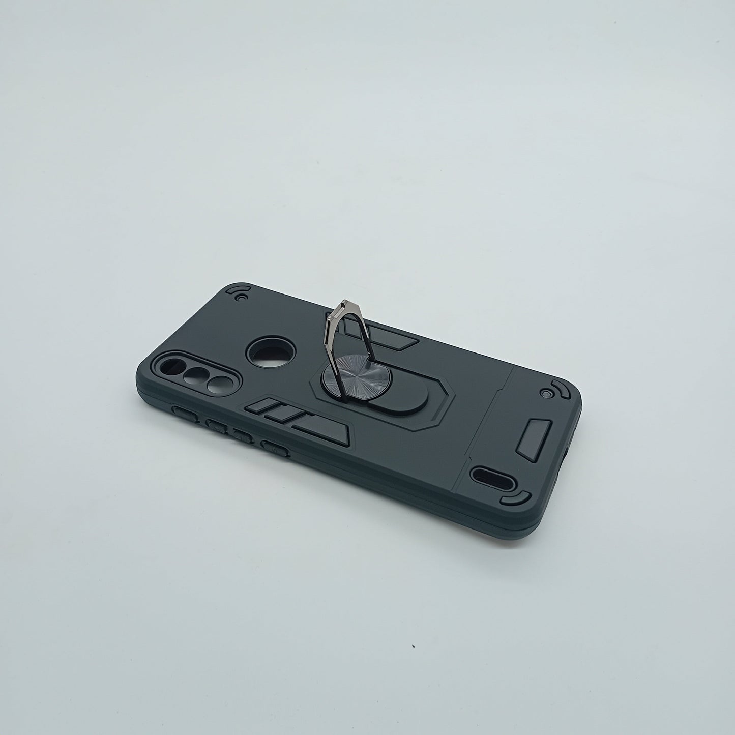 Motorola E7 Hard PC Slim Shockproof Case with Ring Holder