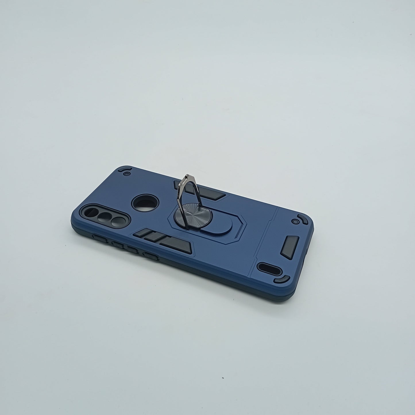 Motorola E7 Hard PC Slim Shockproof Case with Ring Holder