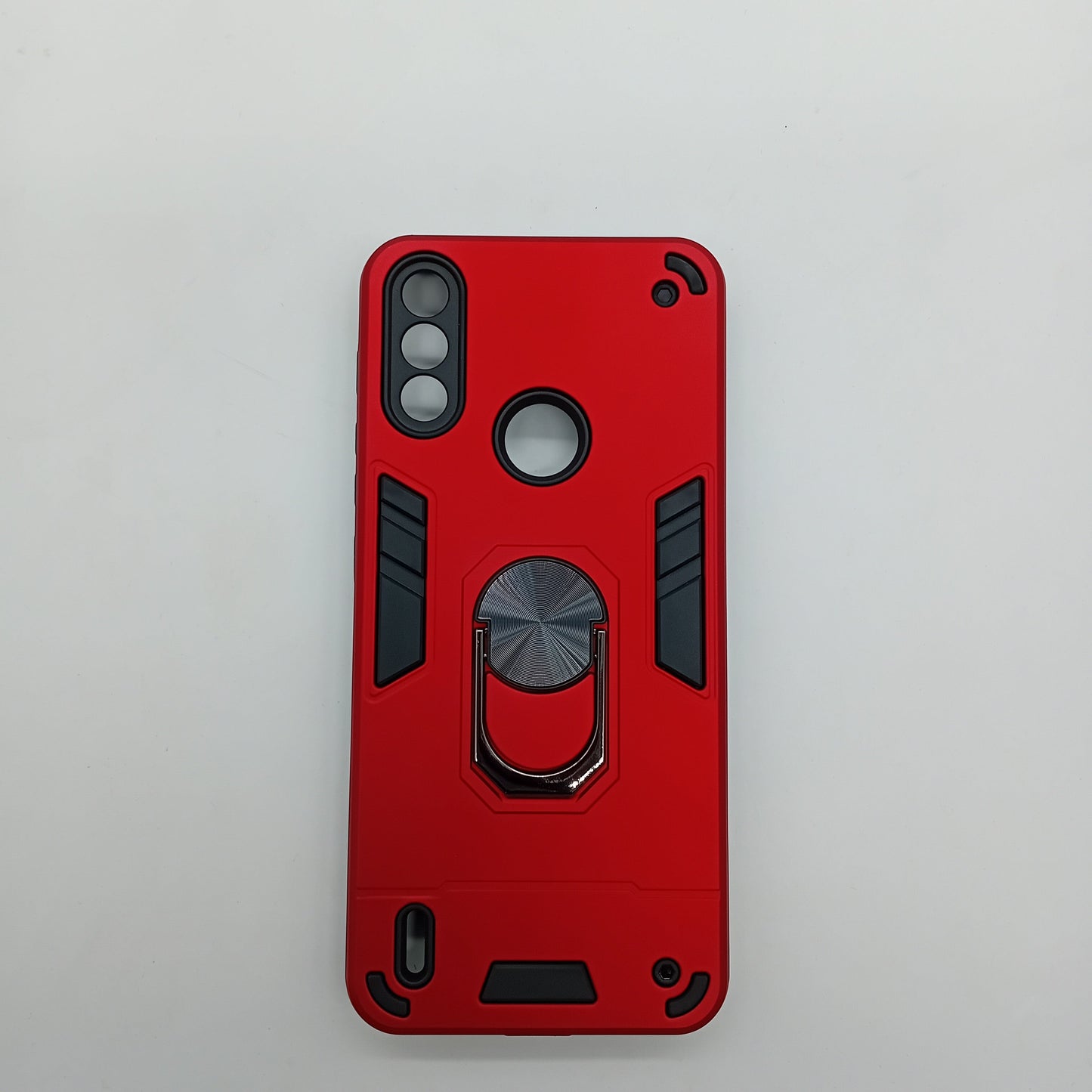 Motorola E7 Hard PC Slim Shockproof Case with Ring Holder