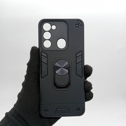 Tecno Spark 8C Hard PC Case with Ring Holder, Shockproof Slim Cover
