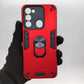 Tecno Spark 8C Hard PC Case with Ring Holder, Shockproof Slim Cover