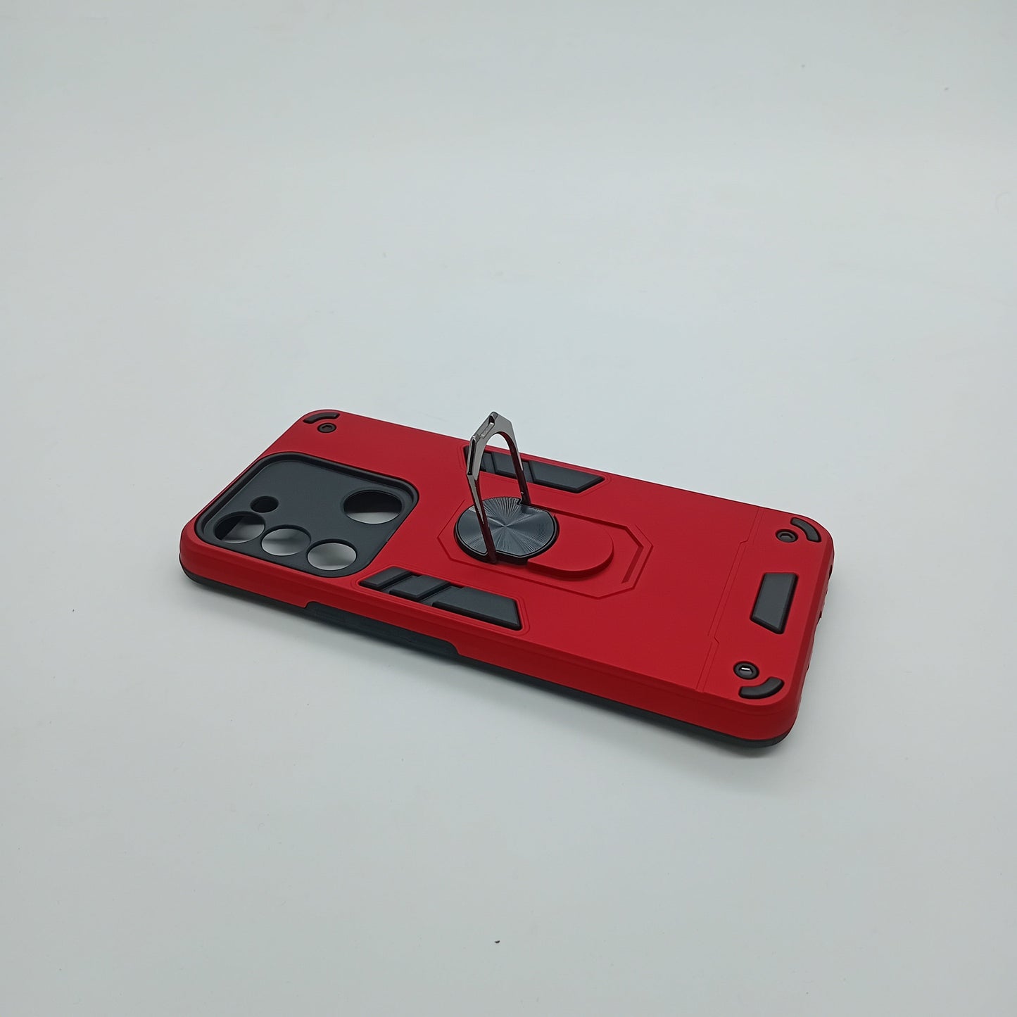 Tecno Spark 8C Hard PC Case with Ring Holder, Shockproof Slim Cover
