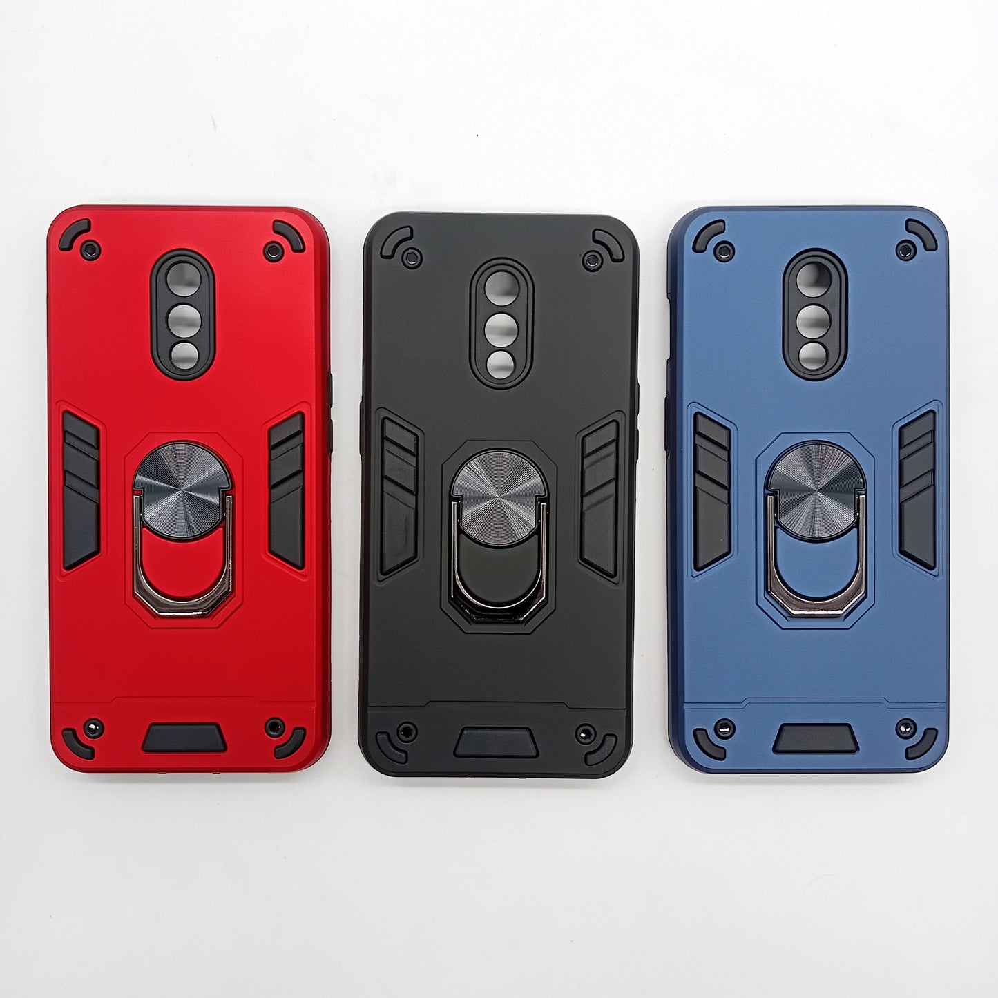 OnePlus 7 Hard PC Shockproof Slim Case with Ring Holder