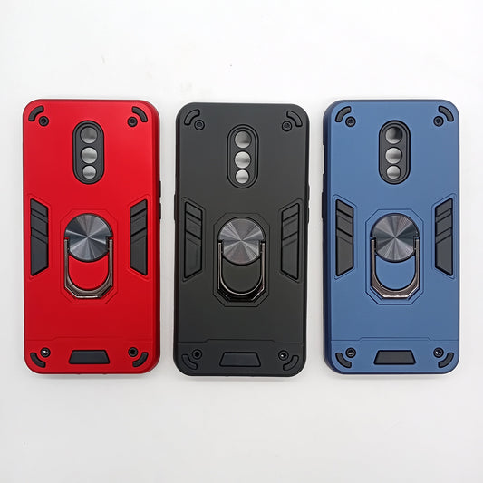 OnePlus 7 Hard PC Shockproof Slim Case with Ring Holder