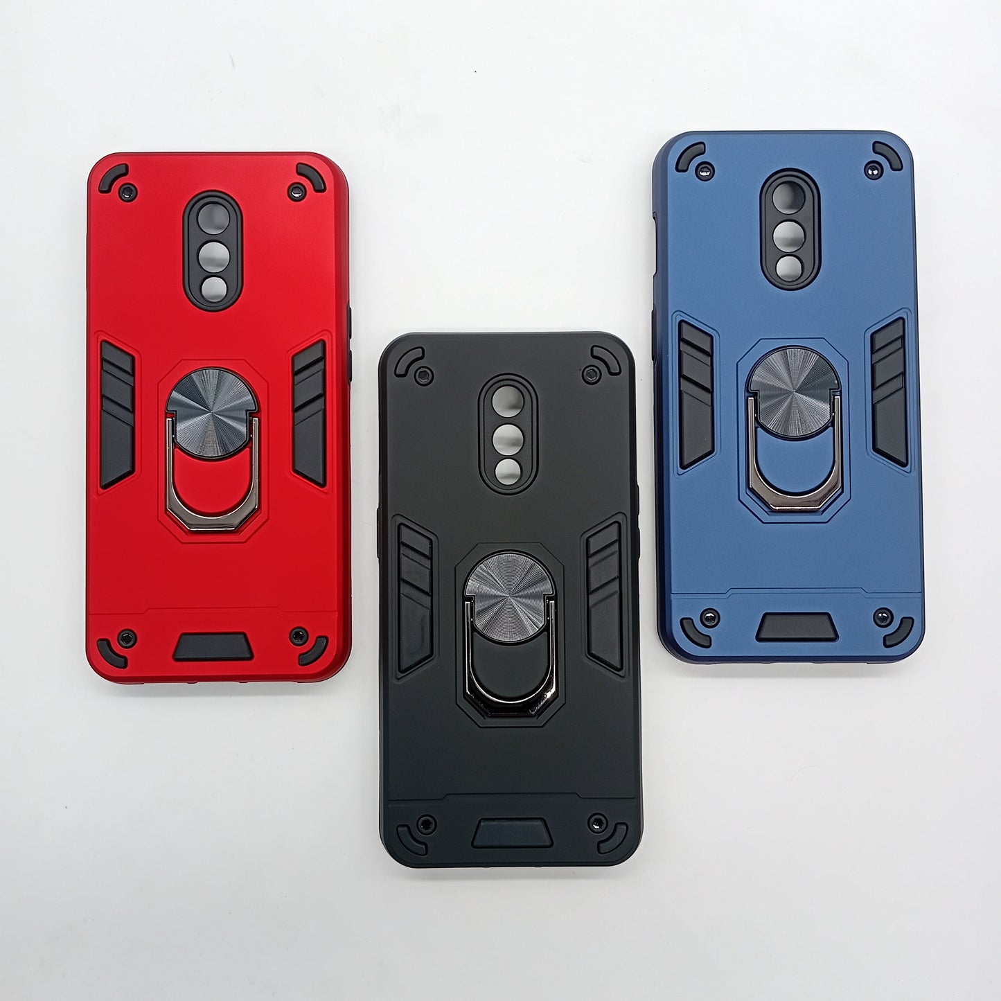 OnePlus 7 Hard PC Shockproof Slim Case with Ring Holder