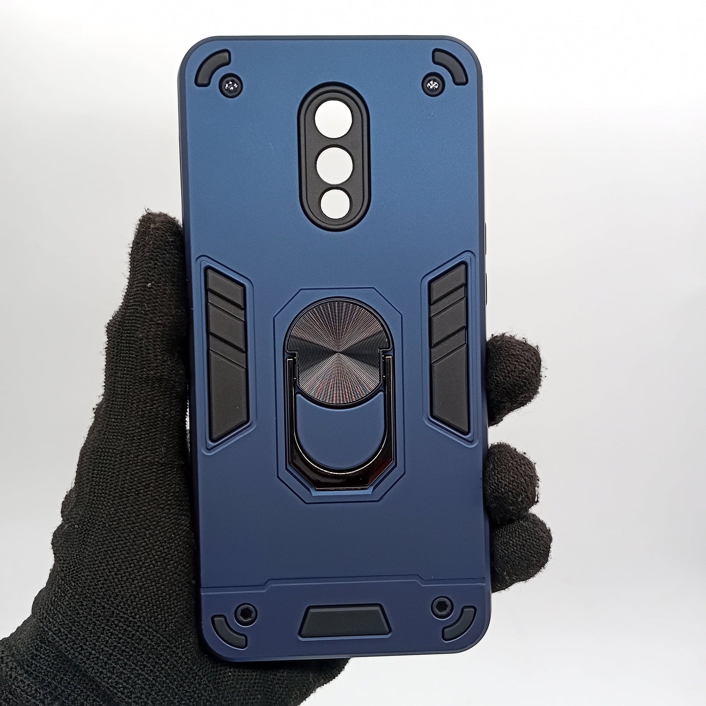 OnePlus 7 Hard PC Shockproof Slim Case with Ring Holder