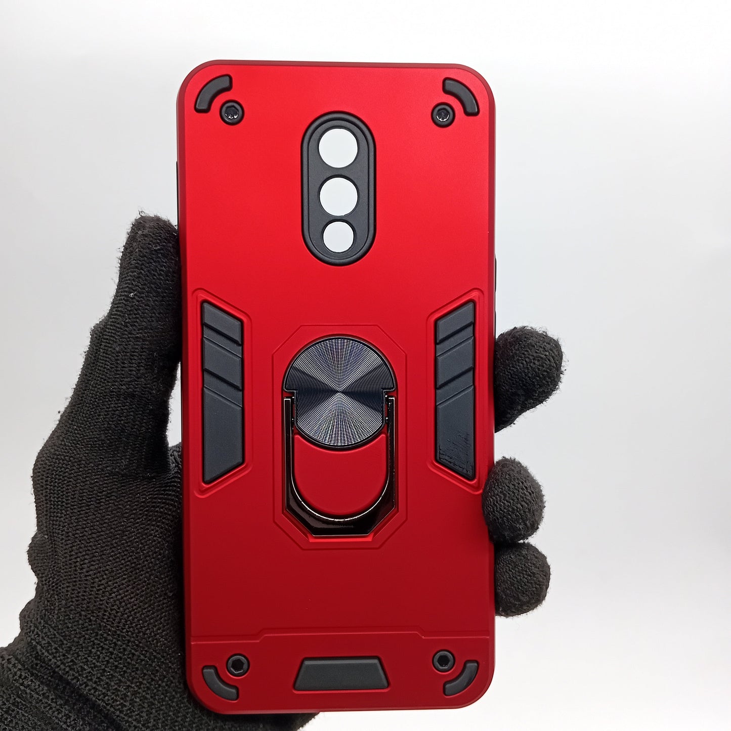 OnePlus 7 Hard PC Shockproof Slim Case with Ring Holder