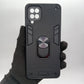 Samsung A12 Hard PC Case with Ring Holder, Shockproof Slim Cover
