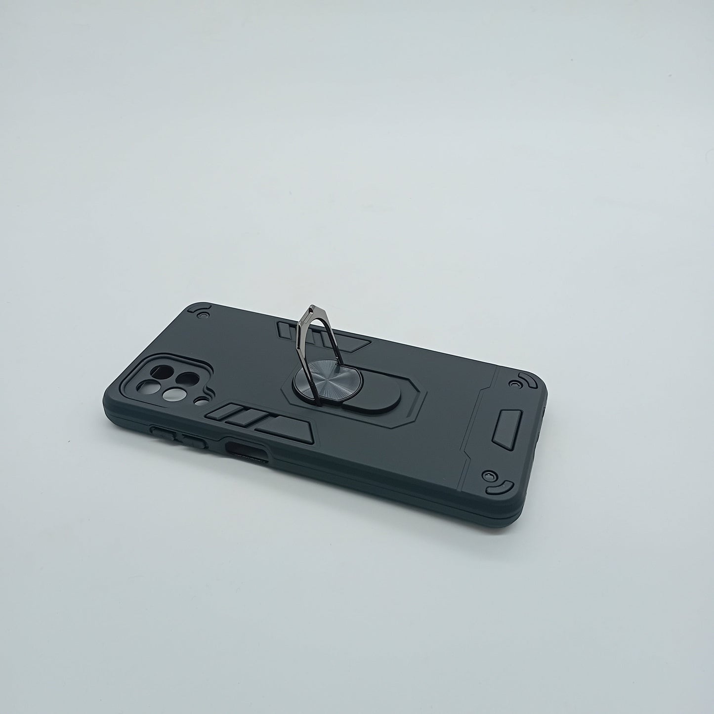 Samsung A12 Hard PC Case with Ring Holder, Shockproof Slim Cover