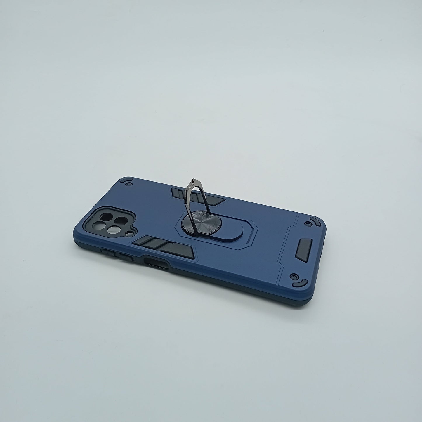 Samsung A12 Hard PC Case with Ring Holder, Shockproof Slim Cover