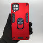 Samsung A12 Hard PC Case with Ring Holder, Shockproof Slim Cover