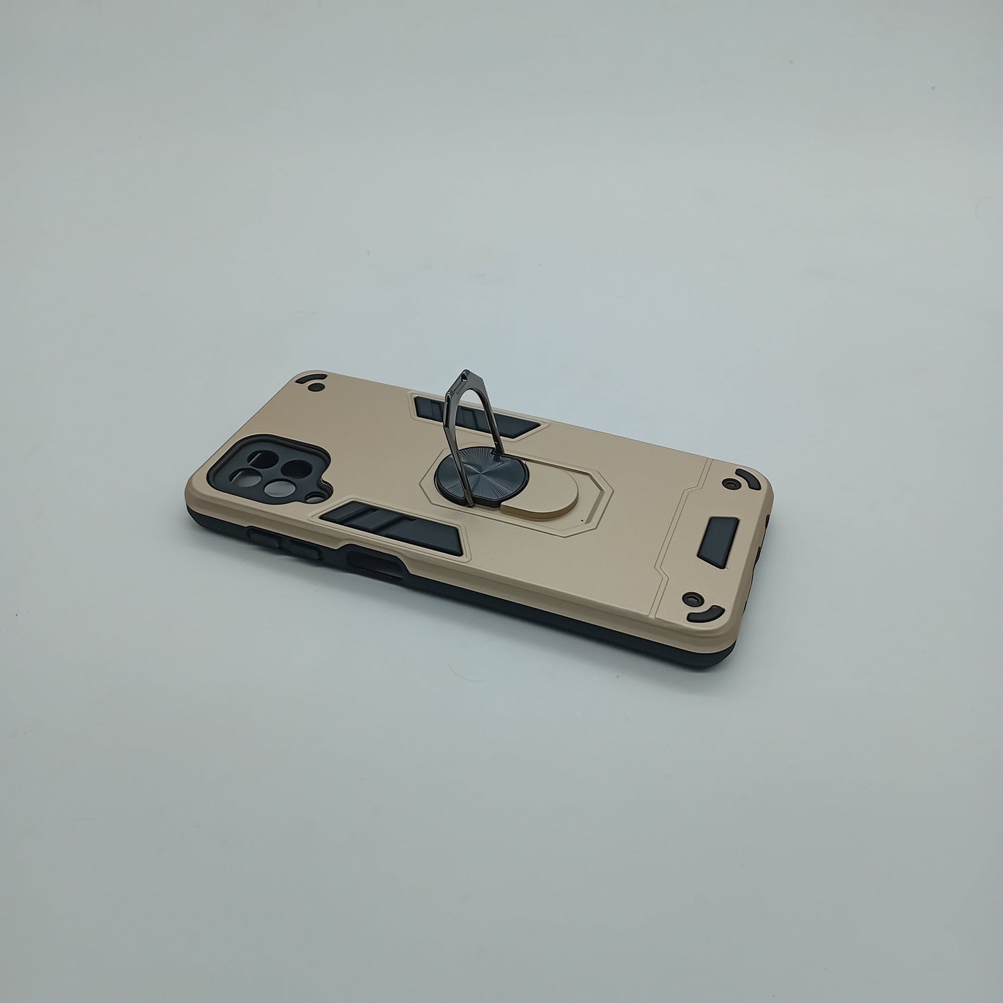 Samsung A12 Hard PC Case with Ring Holder, Shockproof Slim Cover