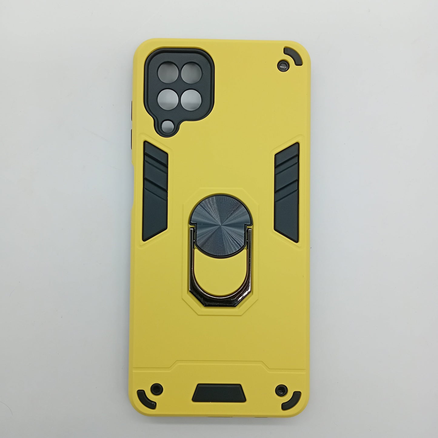 Samsung A12 Hard PC Case with Ring Holder, Shockproof Slim Cover