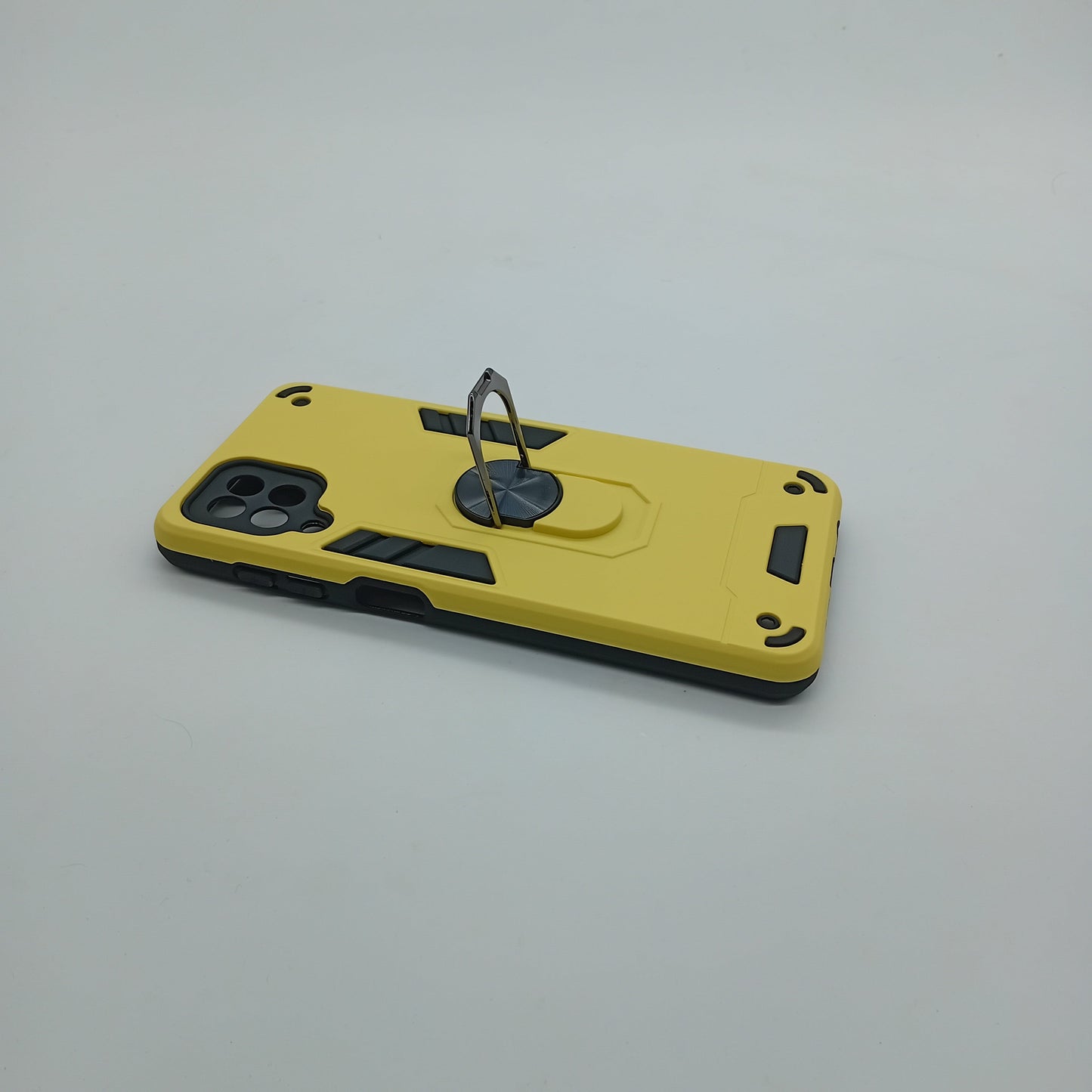 Samsung A12 Hard PC Case with Ring Holder, Shockproof Slim Cover