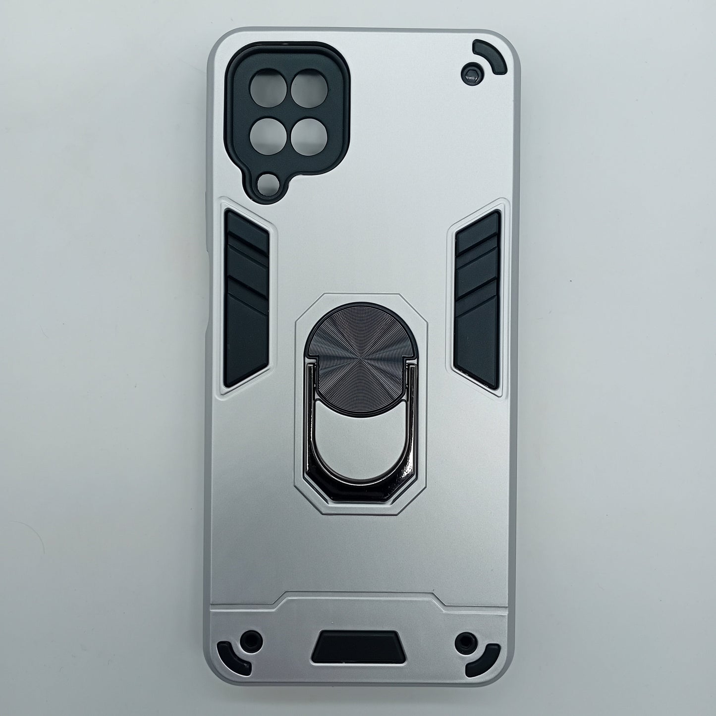 Samsung A12 Hard PC Case with Ring Holder, Shockproof Slim Cover