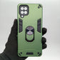 Samsung A12 Hard PC Case with Ring Holder, Shockproof Slim Cover