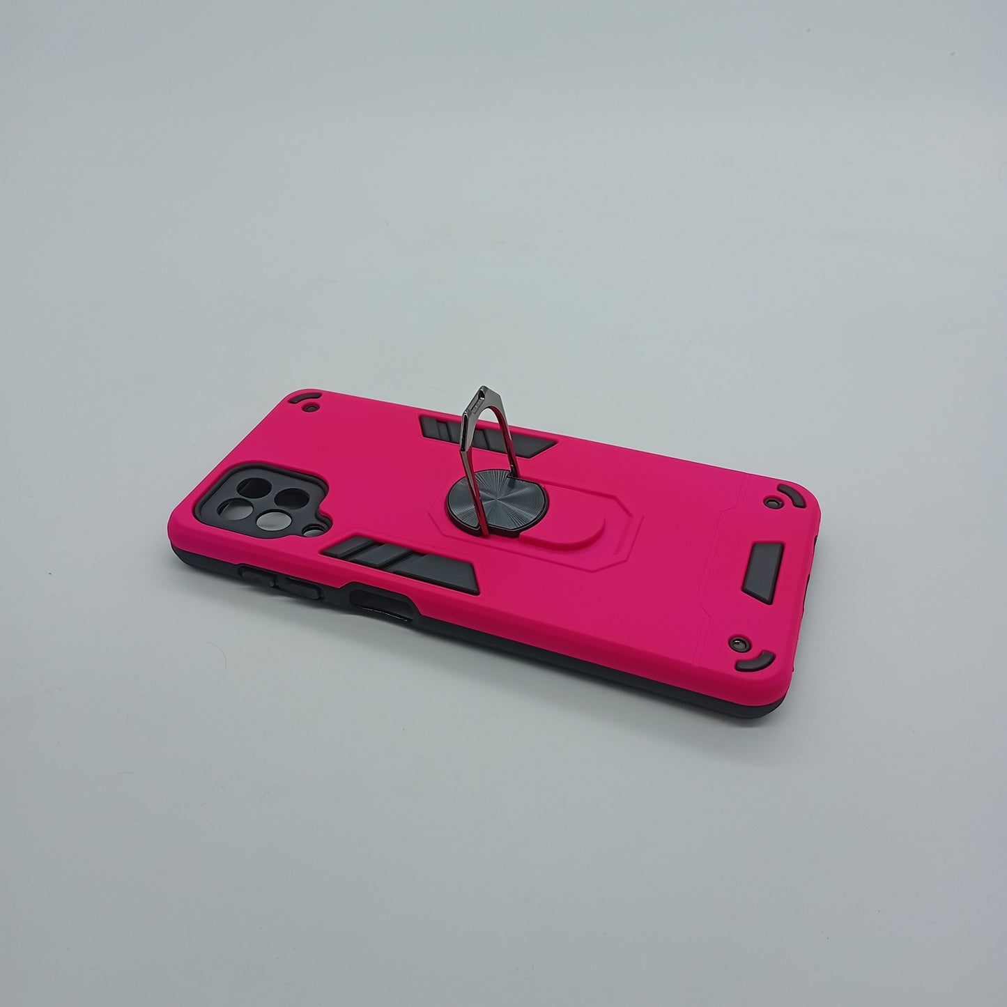 Samsung A12 Hard PC Case with Ring Holder, Shockproof Slim Cover