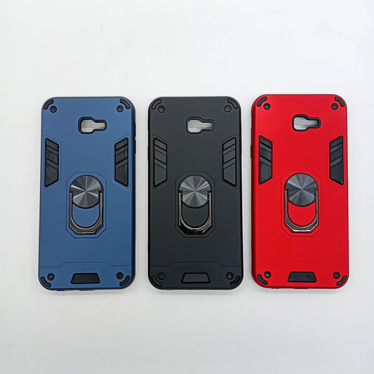 Samsung J4 Plus Hard PC Case - Shockproof Slim Back Cover with Ring Holder