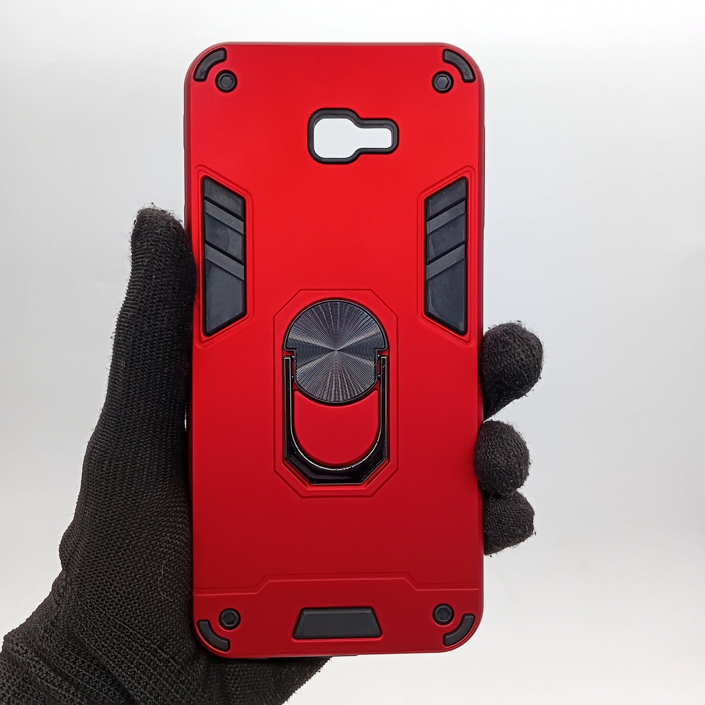 Samsung J4 Plus Hard PC Case - Shockproof Slim Back Cover with Ring Holder