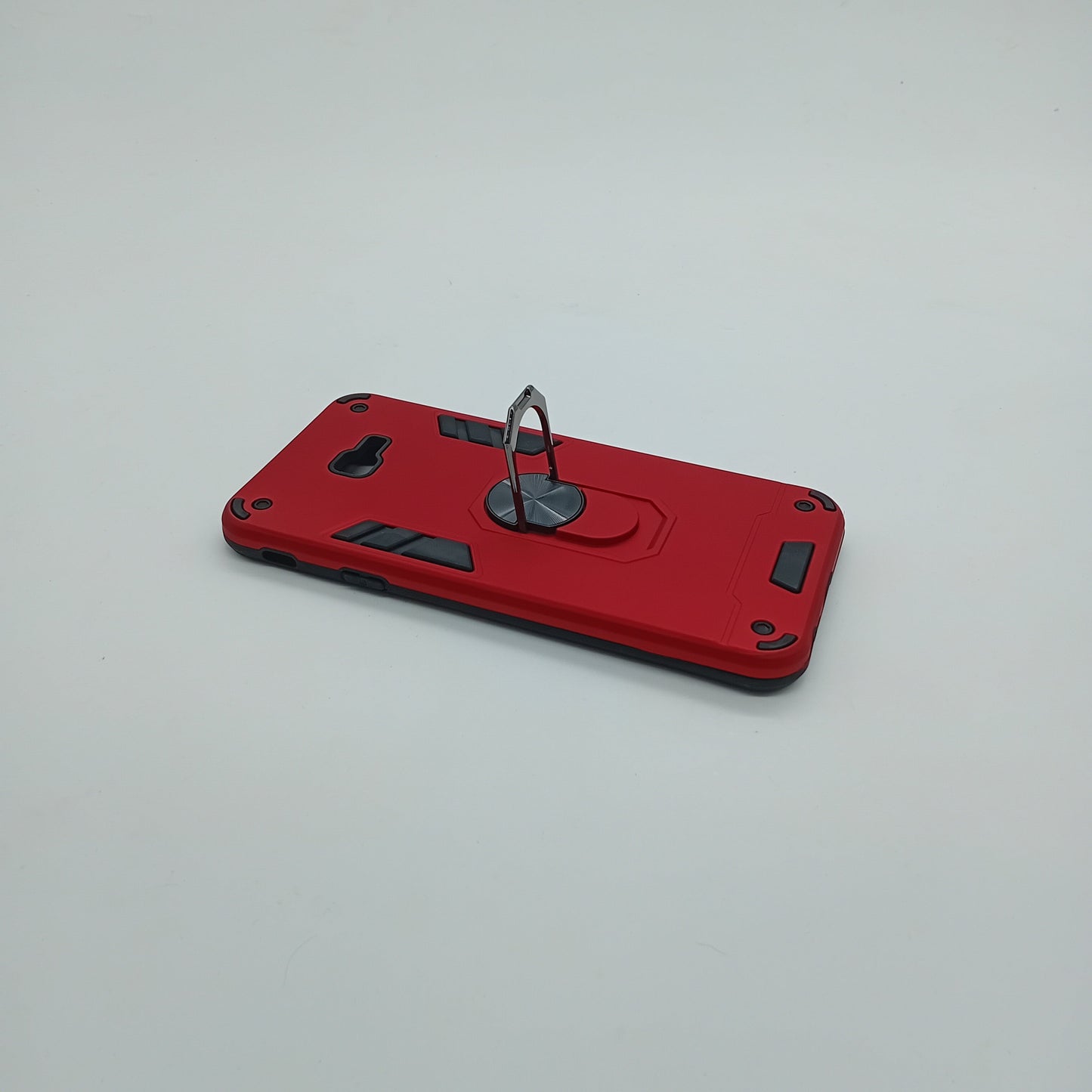 Samsung J4 Plus Hard PC Case - Shockproof Slim Back Cover with Ring Holder