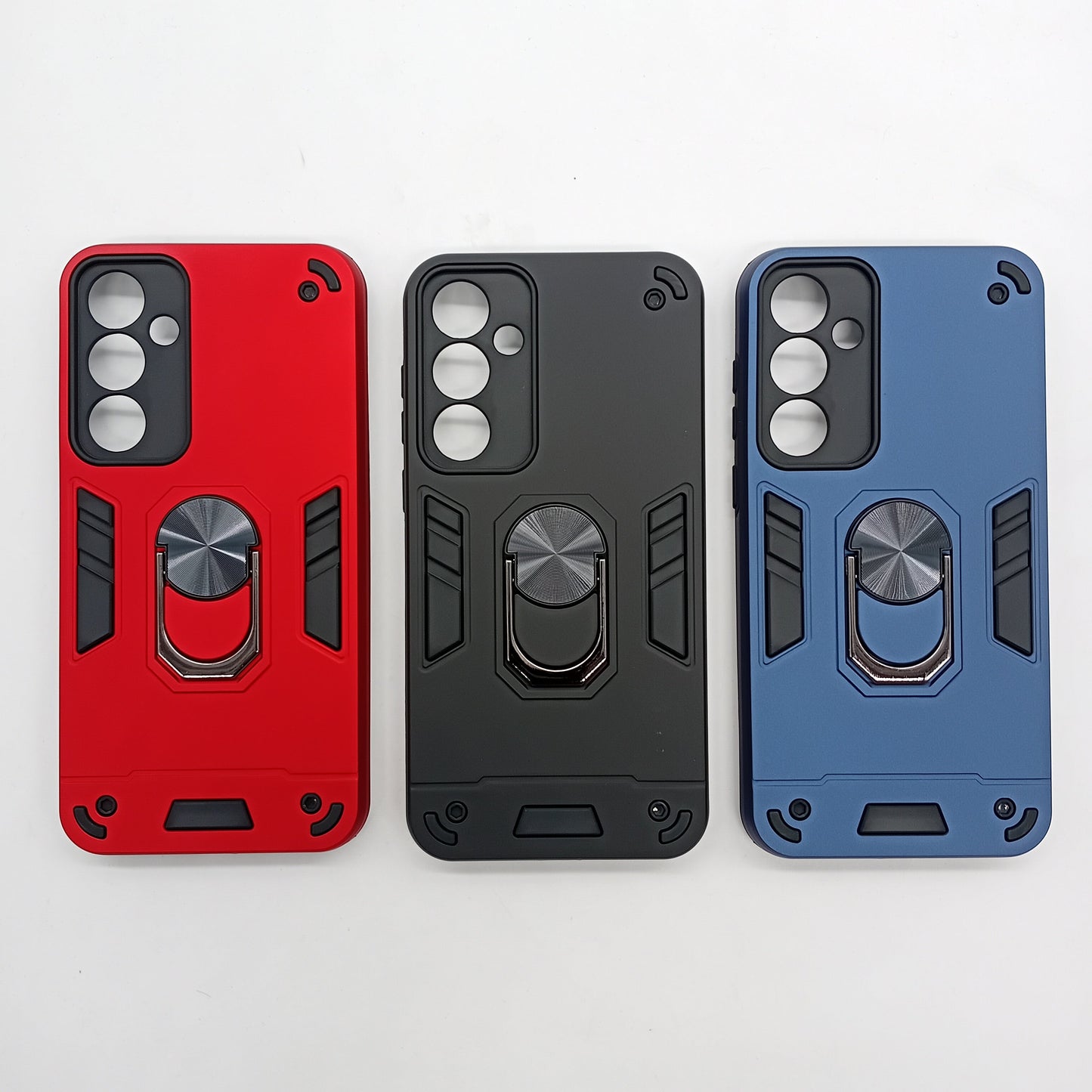 ZTE A55 Shockproof Hard PC Case with Ring Holder - Slim Back Cover