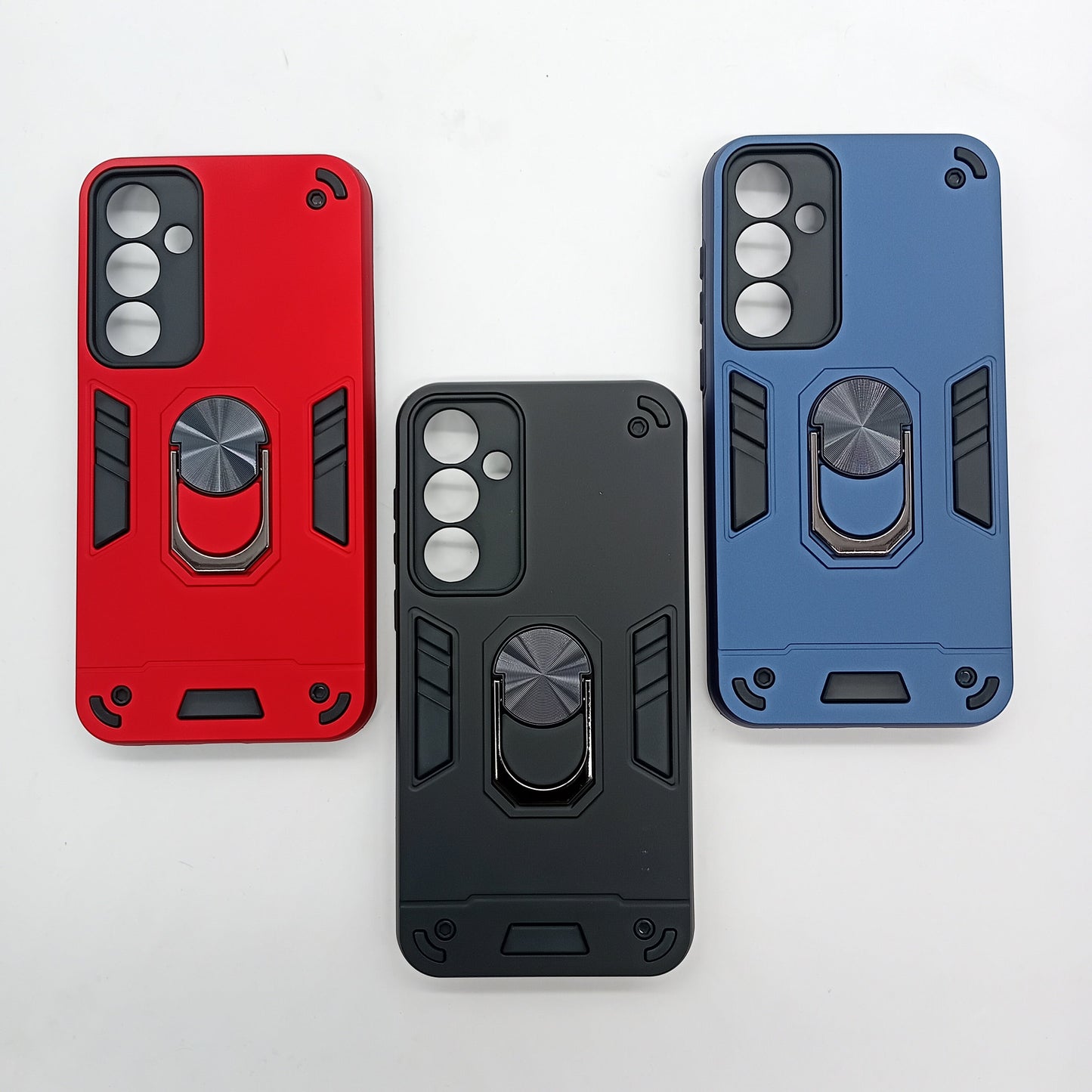 ZTE A55 Shockproof Hard PC Case with Ring Holder - Slim Back Cover