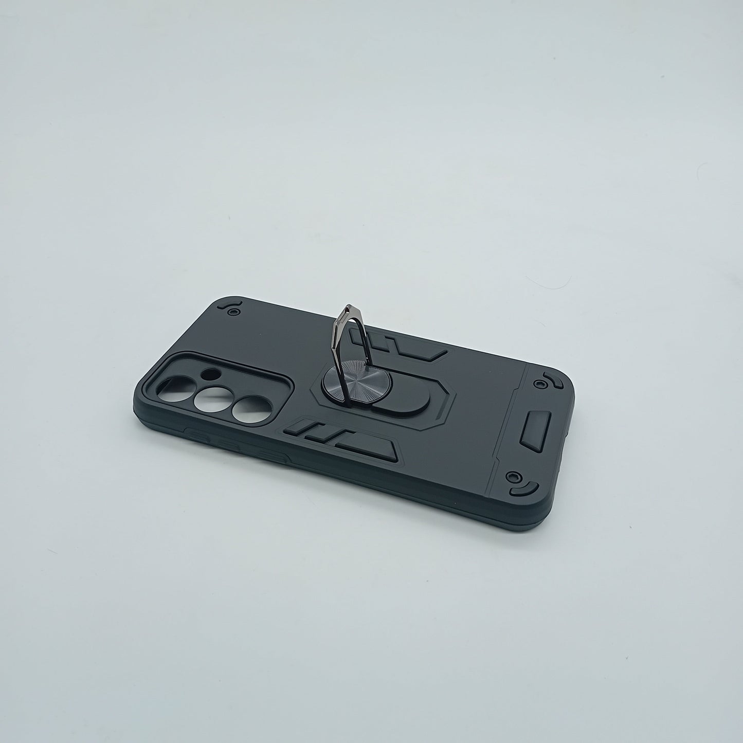 ZTE A55 Shockproof Hard PC Case with Ring Holder - Slim Back Cover