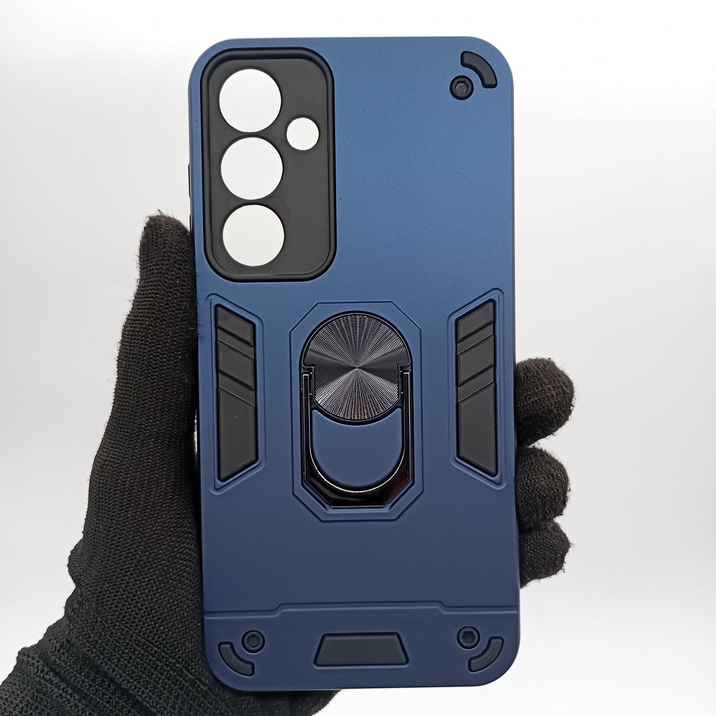 ZTE A55 Shockproof Hard PC Case with Ring Holder - Slim Back Cover