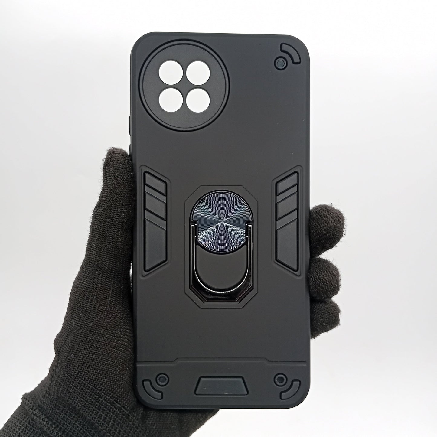 itel S23 Hard PC Shockproof Case with Ring Holder - Slim Back Cover