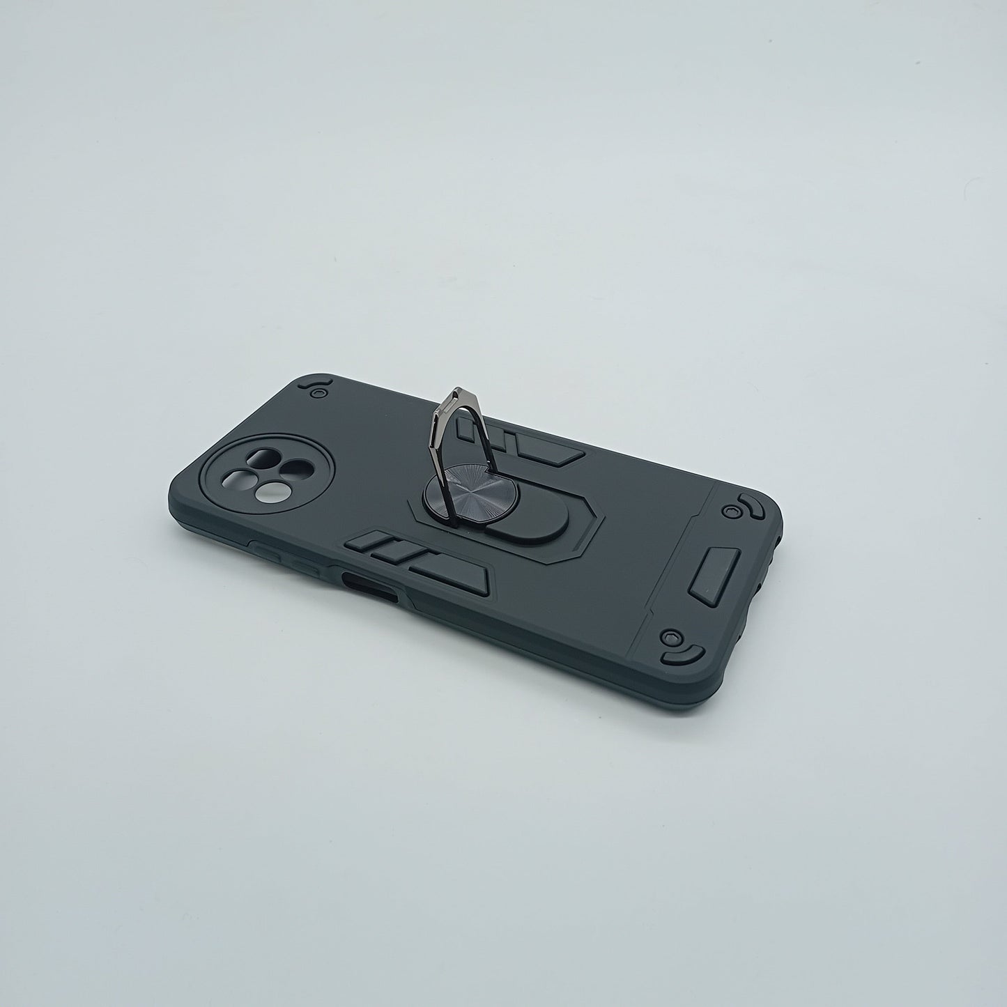 itel S23 Hard PC Shockproof Case with Ring Holder - Slim Back Cover