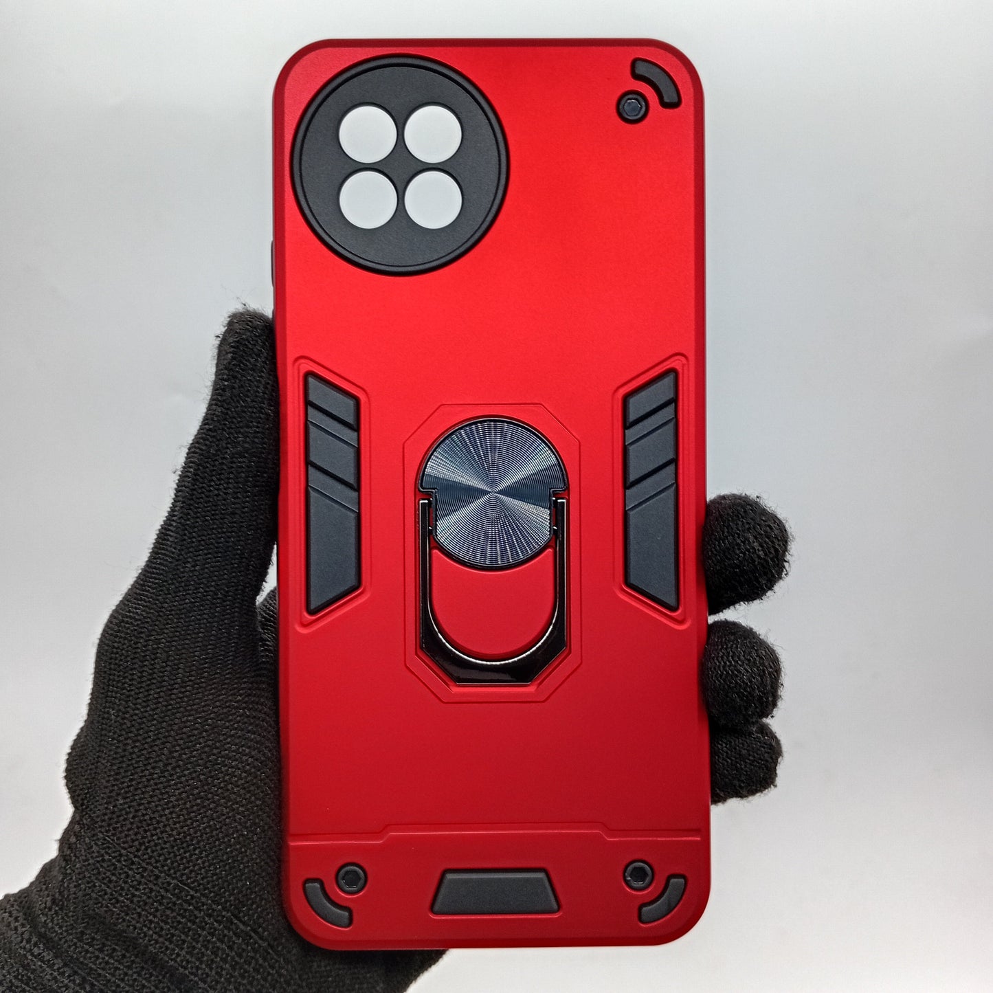 itel S23 Hard PC Shockproof Case with Ring Holder - Slim Back Cover