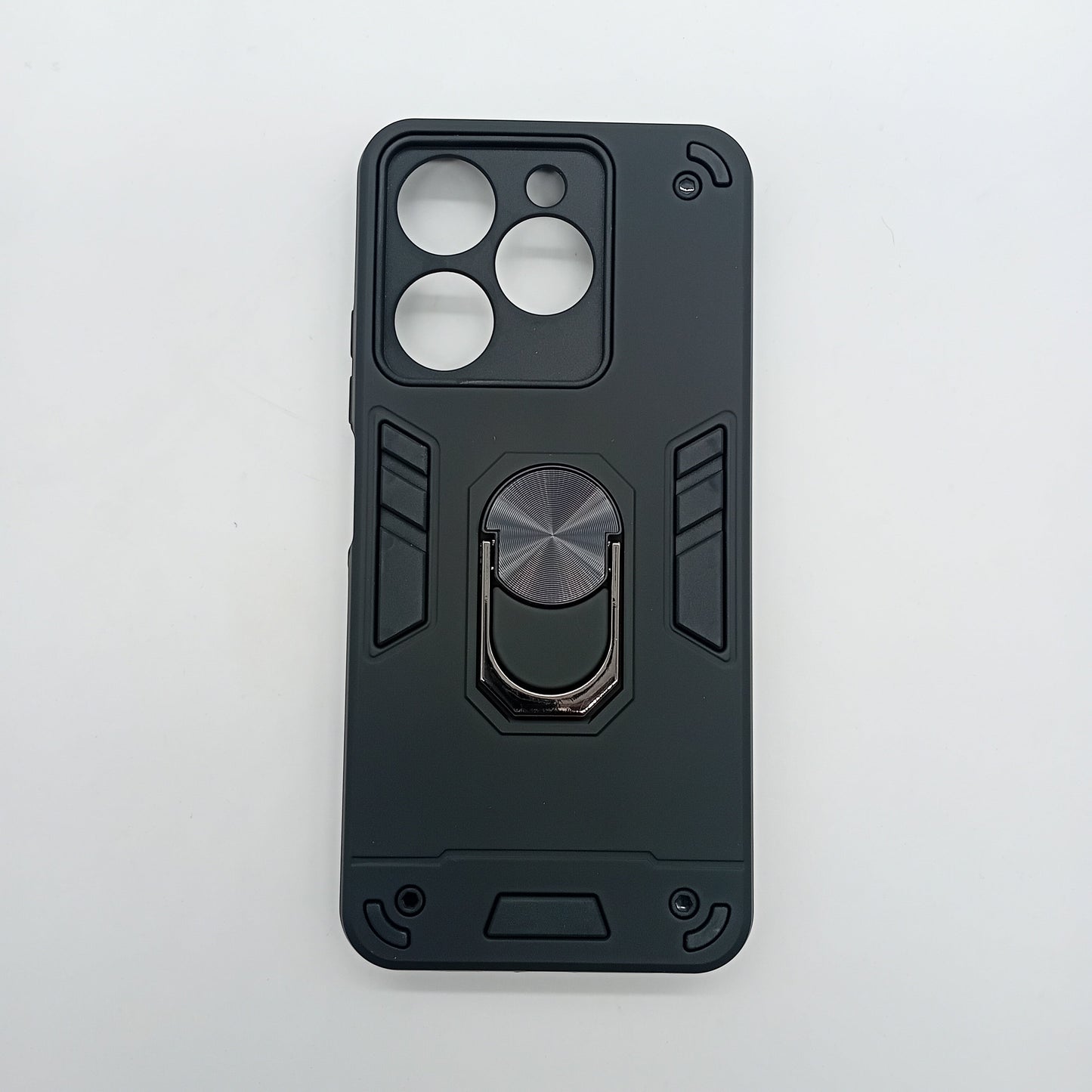 itel A70 Hard PC Case w/ Ring Holder - Shockproof Slim Cover