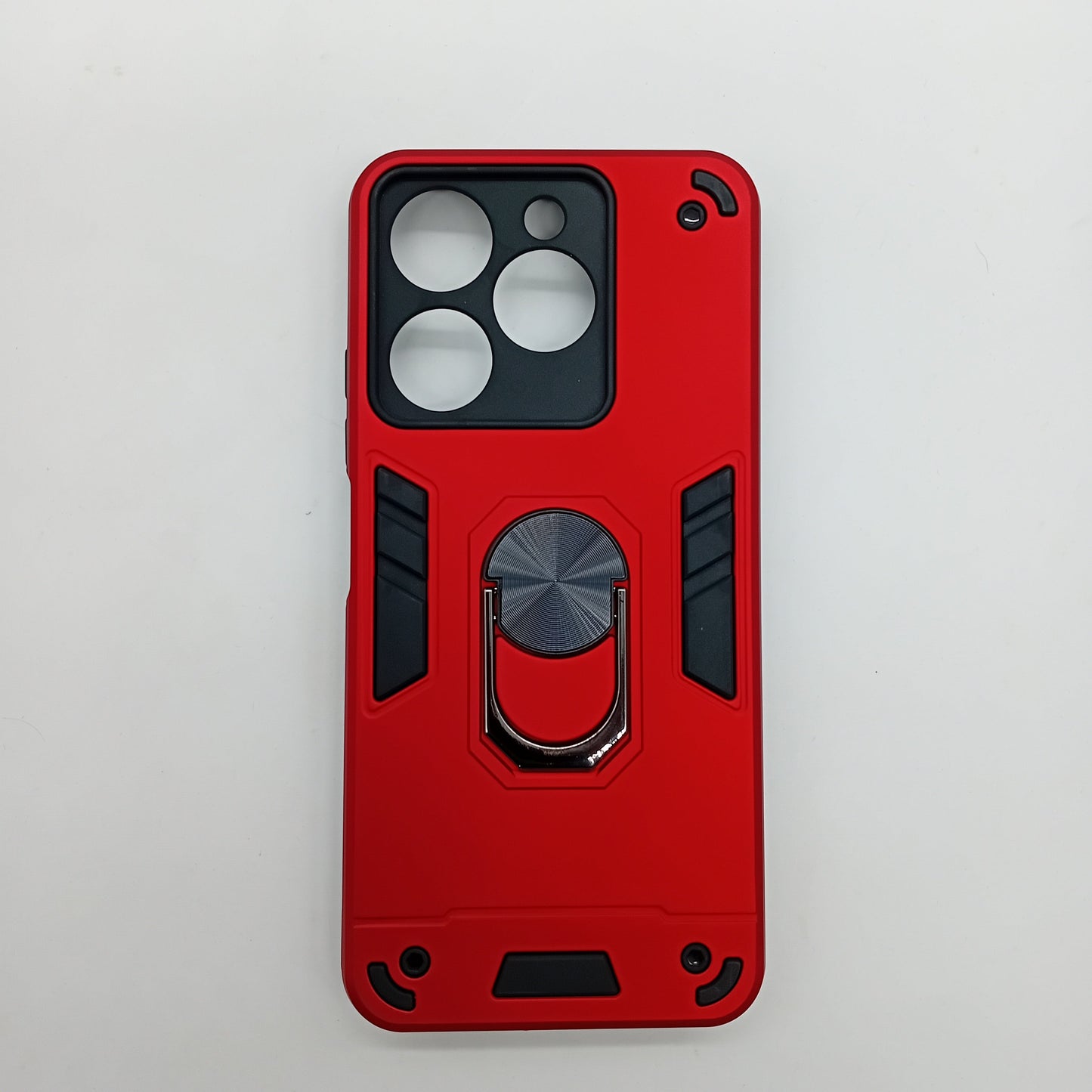 itel A70 Hard PC Case w/ Ring Holder - Shockproof Slim Cover