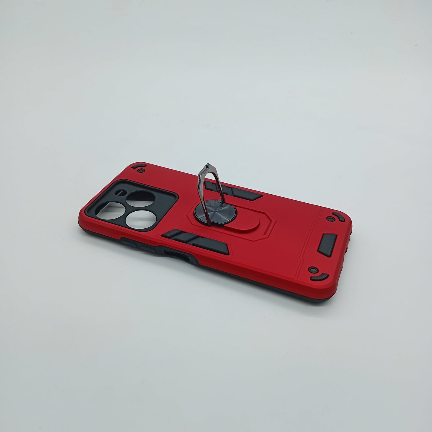 itel A70 Hard PC Case w/ Ring Holder - Shockproof Slim Cover