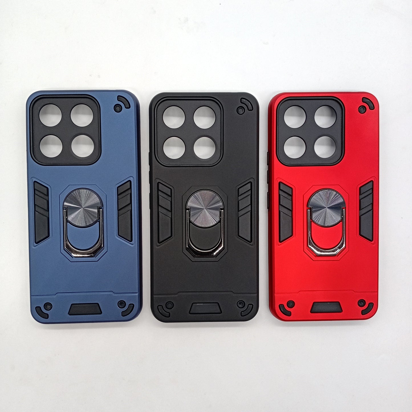 itel A60s Hard PC Case with Ring Holder, Shockproof Slim Cover