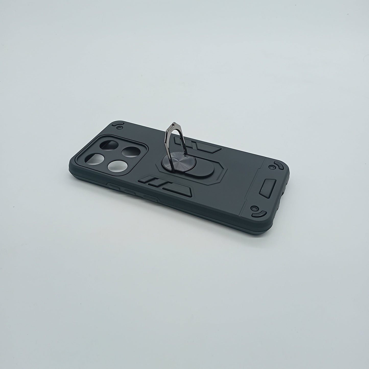 itel A60s Hard PC Case with Ring Holder, Shockproof Slim Cover