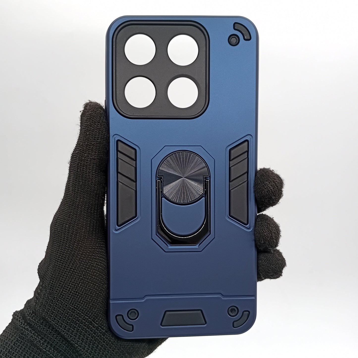 itel A60s Hard PC Case with Ring Holder, Shockproof Slim Cover