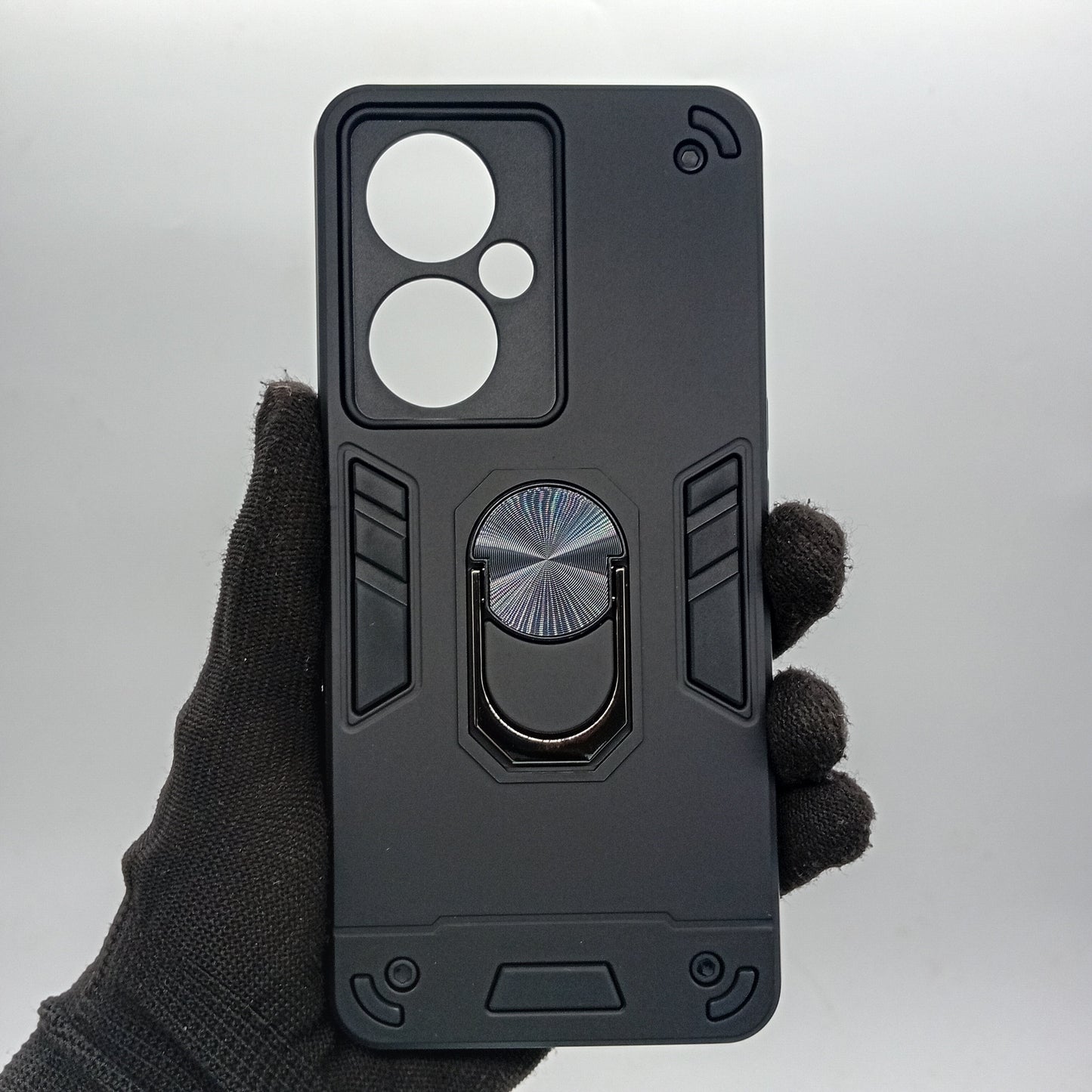 OPPO Nord CE3 Lite Hard Case with Ring Holder - Shockproof Slim Cover