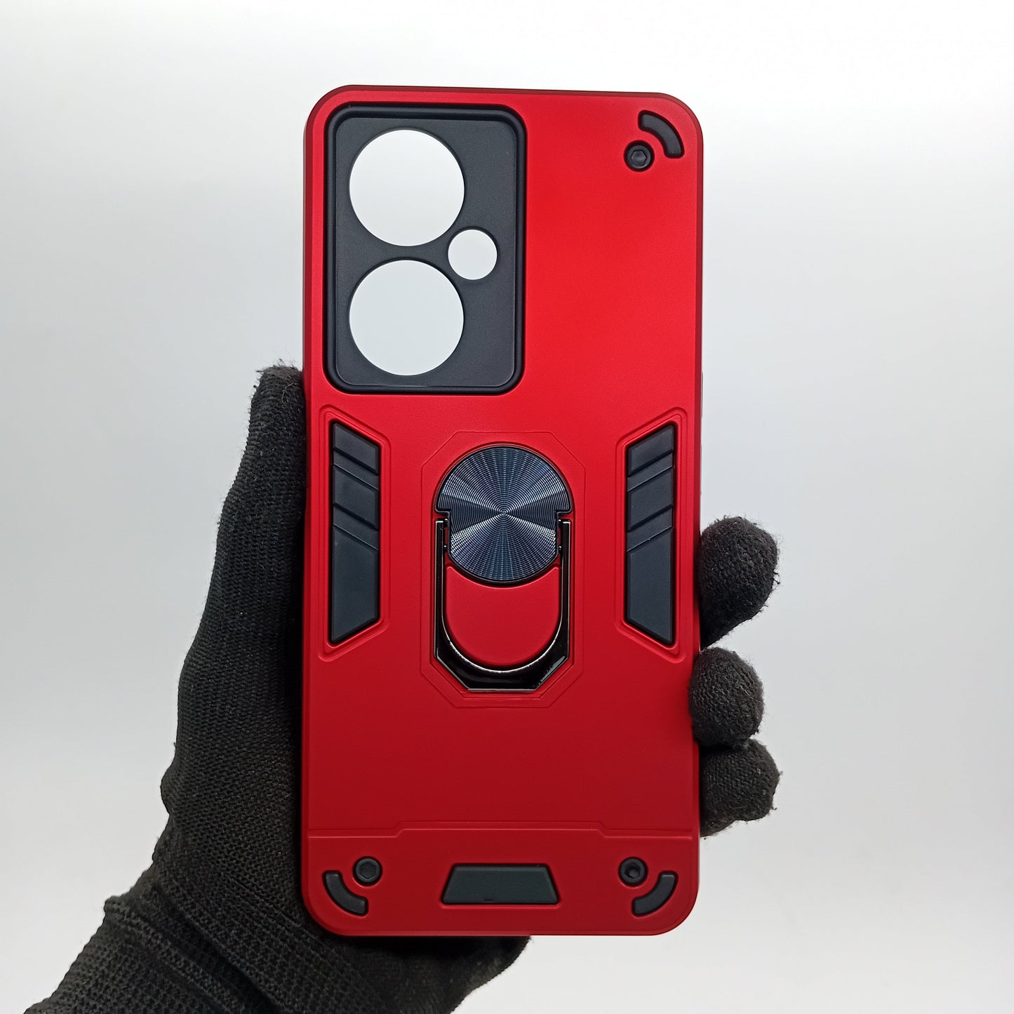 OPPO Nord CE3 Lite Hard Case with Ring Holder - Shockproof Slim Cover
