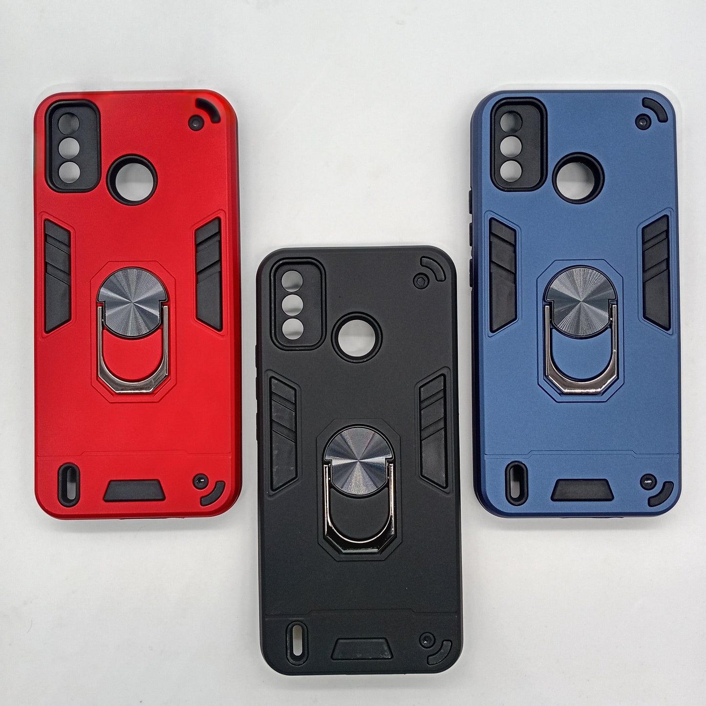 Tecno Spark 6 Go Hard PC Shockproof Case with Ring Holder