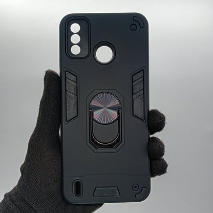 Tecno Spark 6 Go Hard PC Shockproof Case with Ring Holder