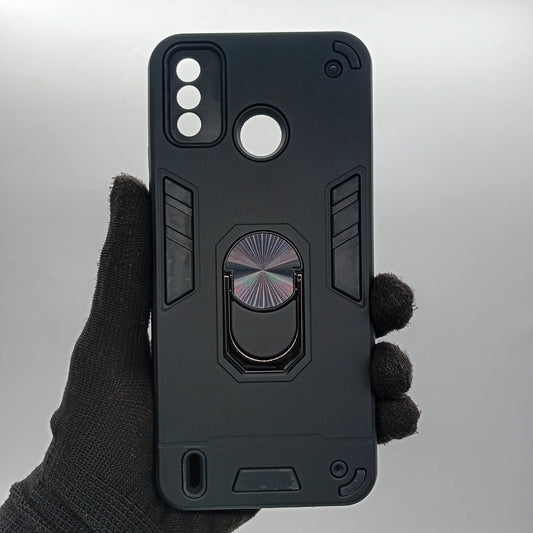 Tecno Spark 6 Go Hard PC Shockproof Case with Ring Holder